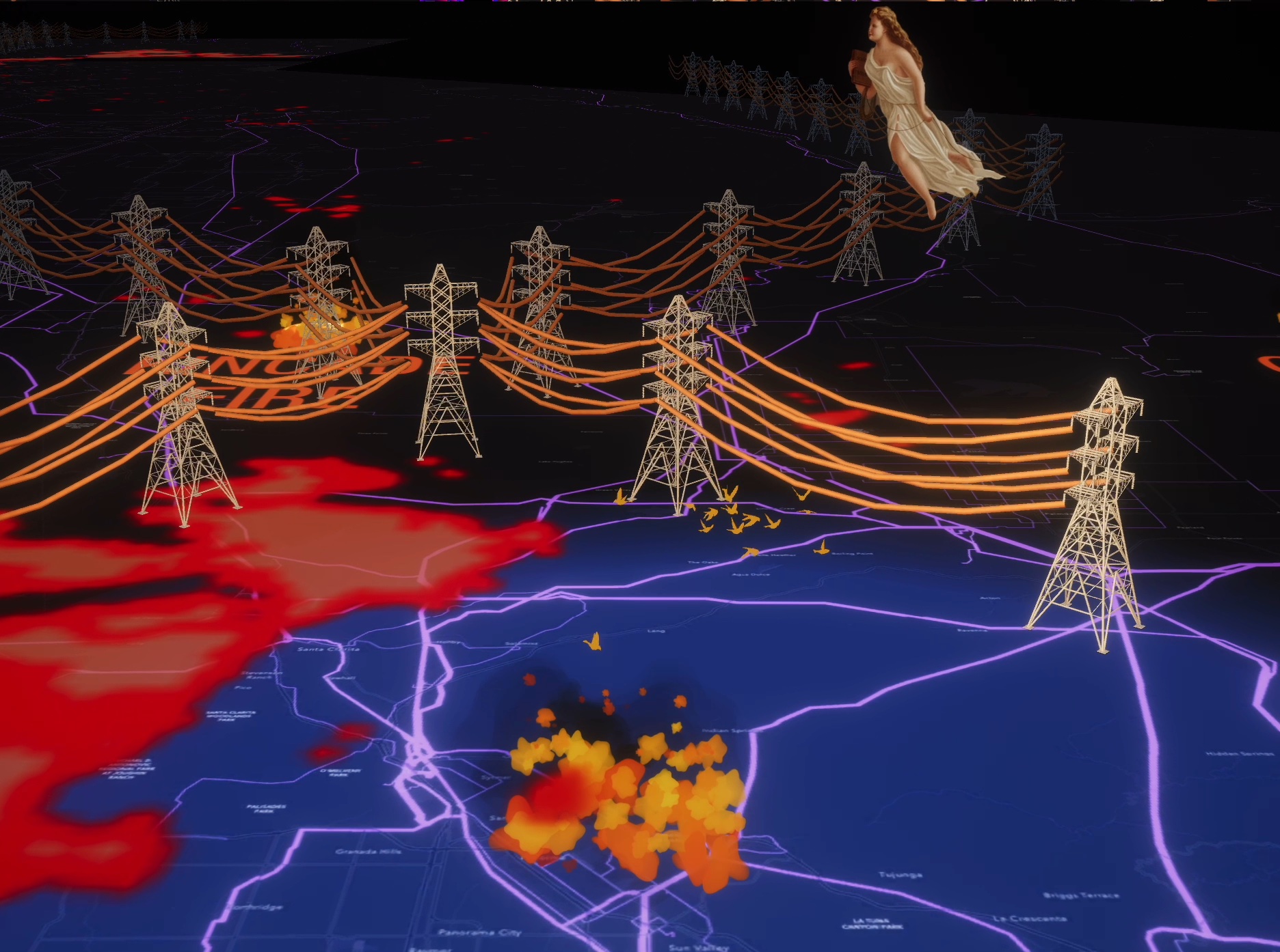 Image for Students tap Panoply to link wildfires and power lines